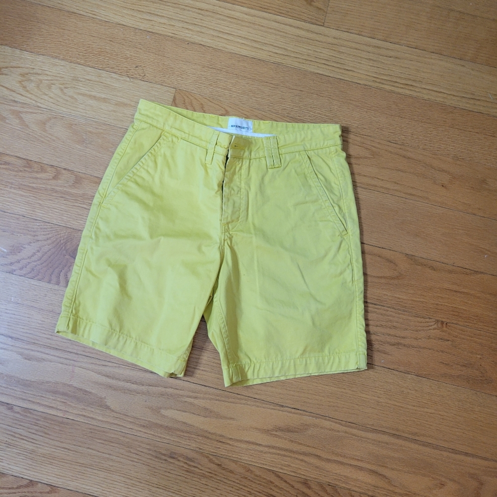 Norse Projects Yellow Aros Short Hevy Chino Shorts Size 30